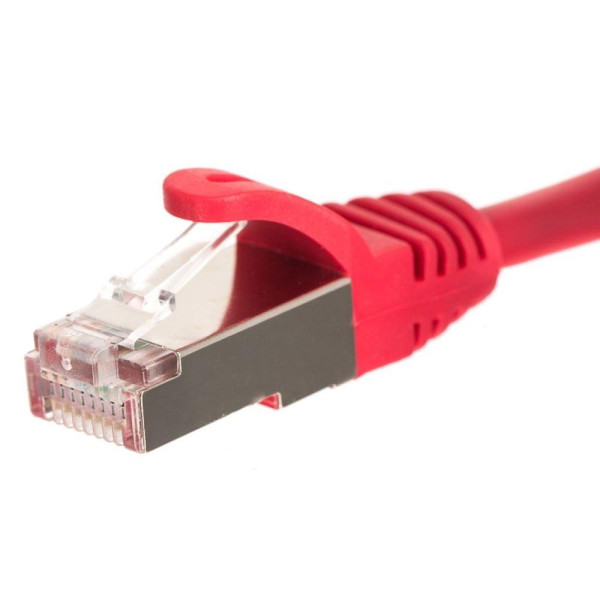 Patchcord RJ45, Netrack osłonka zalewana, kat. 5e FTP/STP, 0,5m czerwony Patchcord RJ45, Netrack osłonka zalewana, kat. 5e FTP/STP, 0,5m czerwony