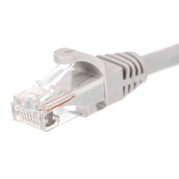 Patchcord RJ45, Netrack osłonka zalewana, kat. 6 UTP, 0,25m szary Patchcord RJ45, Netrack osłonka zalewana, kat. 6 UTP, 0,25m szary