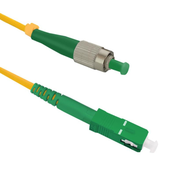 Patchcord Światłowodowy Qoltec FC/APC-SC/APC SM 9/125 G652D 15m Patchcord Światłowodowy Qoltec FC/APC-SC/APC SM 9/125 G652D 15m