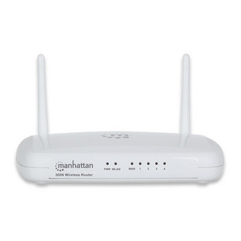 Manhattan 525466 router bezprzewodowy Fast Ethernet Jedna częstotliwości (2,4 GHz) Biały