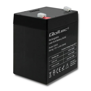 Akumulator AGM Qoltec 12V 4.5Ah max.1.35A