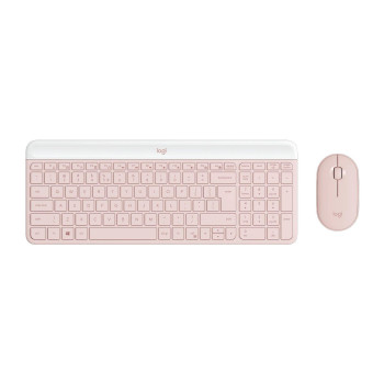 Zestaw bezprzewodowy klawiatura + mysz Logitech MK470 różowy