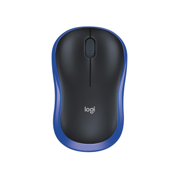 Mysz bezprzewodowa Logitech M185 optyczna czarno-niebieska - USZ OPAK