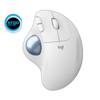 Mysz bezprzewodowa Logitech ERGO M575 ergonomiczna biała