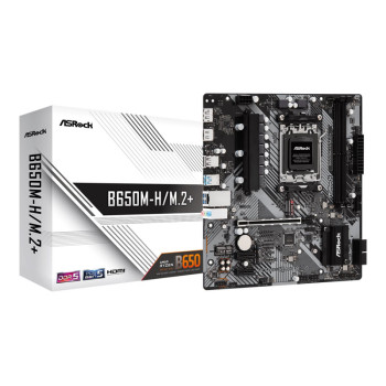 ASRock B650M-H/M.2+ AM5 AMD Motherboard 90-MXBMS0-A0UAYZ