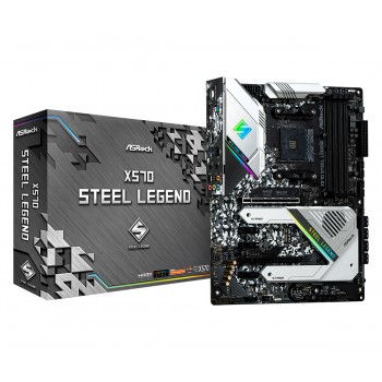 Płyta główna Asrock X570 Steel Legend 90-MXBAR0-A0UAYZ (AM4, 4x DDR4 DIMM, ATX, Quad CrossFireX)