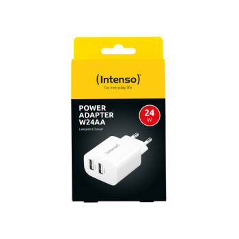 Intenso Power Adapter W24AA 2x USB-A 24W Weiß 7802412