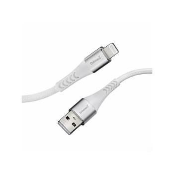Intenso USB-Kabel A315L1.5m 12W Nylon Weiß 7902102