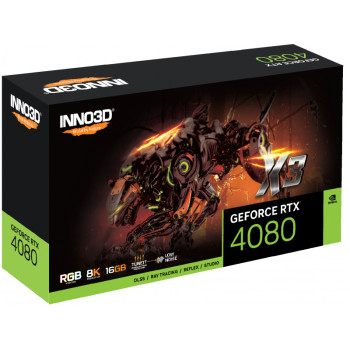Inno3D NVIDIA GeForce RTX 4080 X3 16GB GDDR6X N40803-166X-187049N