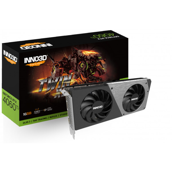 Inno3D NVIDIA GeForce RTX 4060 Ti Twin x2 16GB GDDR6 N406T2-16D6-178055N Inno3D NVIDIA GeForce RTX 4060 Ti Twin x2 16GB GDDR6 N406T2-16D6-178055N