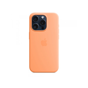 Apple iPhone 15 Pro Silicone Case with MagSafe Orange Sorbet MT1H3ZM/A