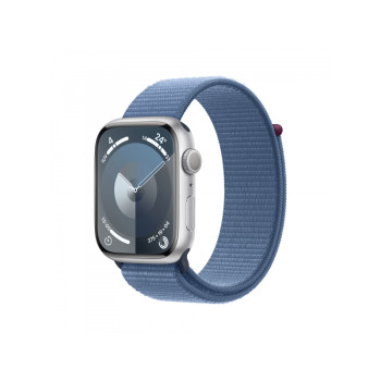 Apple Watch S9 Aluminium 45mm GPS Silver Sport Loop Winter Blue MR9F3QF/A