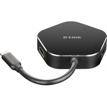 D-Link 4 In 1 USB-C Hub mit HDMI/USB-C Ladeanschluss DUB-M420