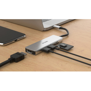 D-LINK DUB-M530 USB-C 5-Port USB 3.0 Hub mit HDMI - DUB-M530