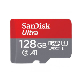 SanDisk Ultra 128GB MicroSDXC 140MB/s+SD Adapter SDSQUAB-128G-GN6