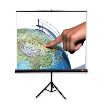 Ekran projekcyjny na stojaku AVTEK Tripod Standard 150 (rozwijane ręcznie, 150 x 150 cm, 1:1, 83")