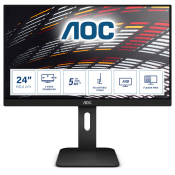 AOC P1 24P1 monitor komputerowy 60,5 cm (23.8") 1920 x 1080 px Full HD LED Czarny