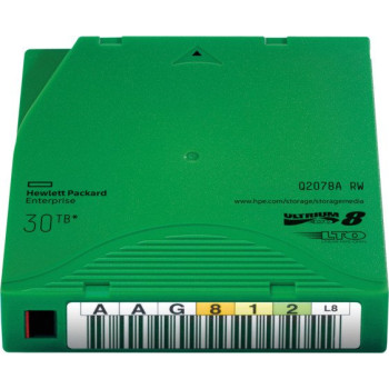 Hewlett Packard Enterprise LTO8 medium 12 TB, streamer medium (green)