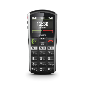Emporia SiMPLiCiTY 5,08 cm (2") 90 g Czarny, Srebrny Telefon dla seniora