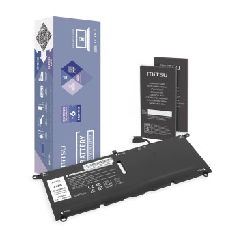 Bateria Mitsu do notebooka Dell XPS 13 (9370), 13 (9380), Latitude 13 (3301) (7.4V-7.6V) (5500 mAh)