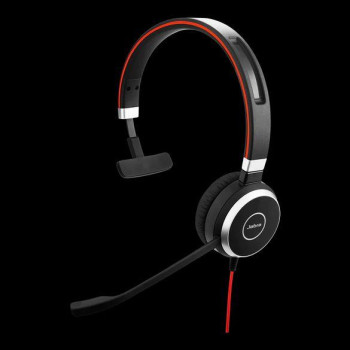 Słuchawki przewodowe z mikrofonem Jabra Evolve 40 MS Mono, USB-A czarne