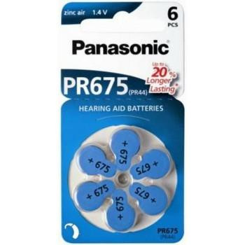 Baterie do aparatów słuchowych Panasonic PR-675 6 szt.