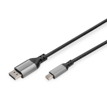 Kabel adapter DIGITUS PREMIUM miniDisplayPort - DisplayPort 8K 60Hz miniDP/DP M/M 2m