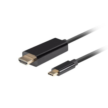 Kabel adapter Lanberg USB-C(M) - HDMI(M) 1m 4K 60Hz czarny