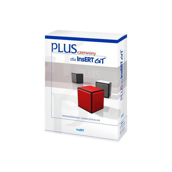 Oprogramowanie InsERT - czerwony PLUS dla InsERT GT Oprogramowanie InsERT - czerwony PLUS dla InsERT GT