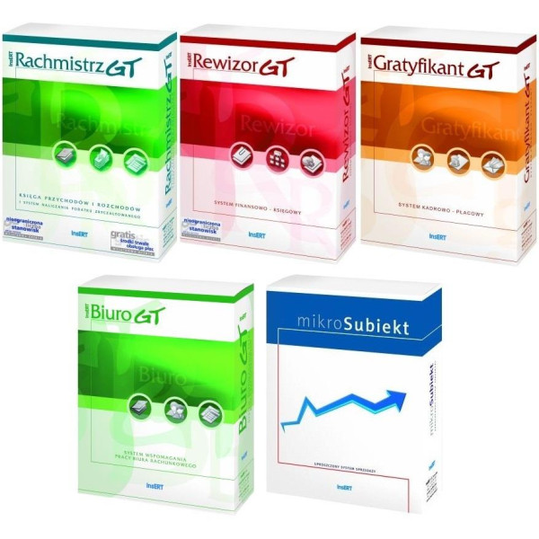 Oprogramowanie InsERT - Biuro rachunkowo płacowe PLUS (RGT/RewGT/GGT/SGT/BGT) Oprogramowanie InsERT - Biuro rachunkowo płacowe PLUS (RGT/RewGT/GGT/SGT/BGT)