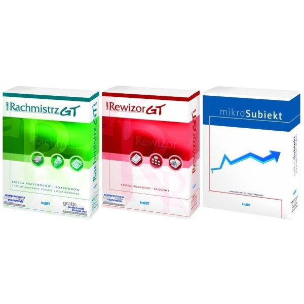 Oprogramowanie InsERT - Zestaw Biuro rachunkowe (RGT/RewGT/SGT) Oprogramowanie InsERT - Zestaw Biuro rachunkowe (RGT/RewGT/SGT)