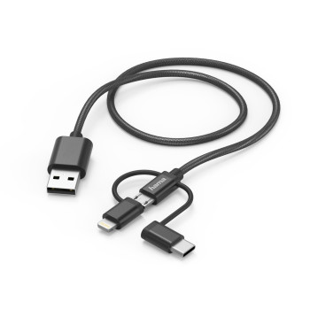 Hama 00183304 kabel USB 1,5 m USB 2.0 USB A Micro-USB B Czarny