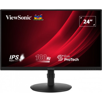 Viewsonic VG2408A-MHD monitor komputerowy 61 cm (24") 1920 x 1080 px Full HD LED Czarny