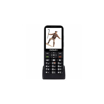 EVOLVEO EP-880 EasyPhone LT Senior, nabíjecí stojánek, černá