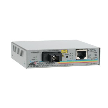 Allied Telesis UNMANAGED SWITCH 10/100TX AT-FS238A/1, 100 Mbit/s, 10/100TX, 100FX, Wired, UL60950 (cULus), EN60950, EN60825 (TUV