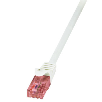 LogiLink 0.25m Cat.6 U/UTP networking cable White Cat6 U/UTP (UTP)