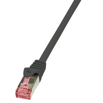 LogiLink 0.5m Cat.6 S/FTP networking cable Black Cat6 S/FTP (S-STP)