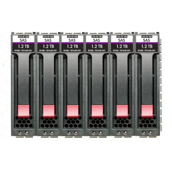 Hewlett Packard Enterprise MSA HDD 7.2TB 2.5inch SAS 12G Ep Bdl R0Q65A, 2.5", 1200 GB, 10000 RPM