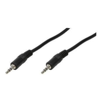 LogiLink 3.5mm - 3.5mm, 0.2m audio cable Black