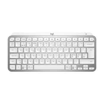 Logitech MX Keys Mini Minimalist Wireless Illuminated Keyboard - PALE GREY - NORDIC (PAN)