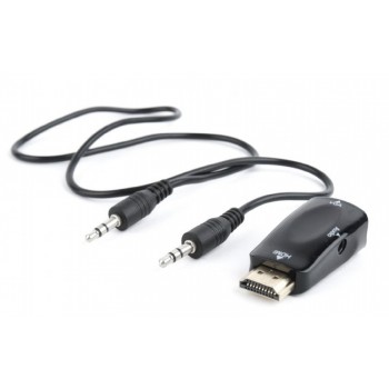 Adapter HDMI-A(M) - VGA(F)+Audio