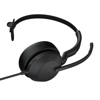 Jabra Evolve2 50 Zestaw słuchawkowy Przewodowa Opaska na głowę Biuro centrum telefoniczne USB Typu-A Czarny