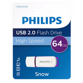 Philips FM64FD70B pamięć USB 64 GB USB Typu-A 2.0 Fioletowy, Biały