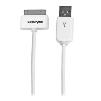 StarTech.com USB2ADC1M kabel do telefonu Biały 1 m USB A Apple 30-pin