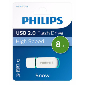 Philips FM08FD70B pamięć USB 8 GB USB Typu-A 2.0 Turkusowy, Biały